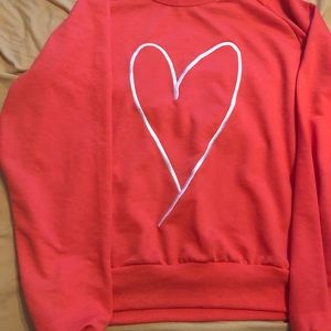 Red heart sweatshirt